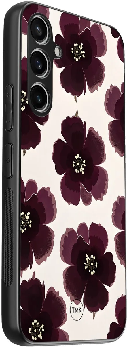 Casevibes S/S23FE/B/028 Hoesje Samsung Galaxy S23 FE - Paars Bloemen