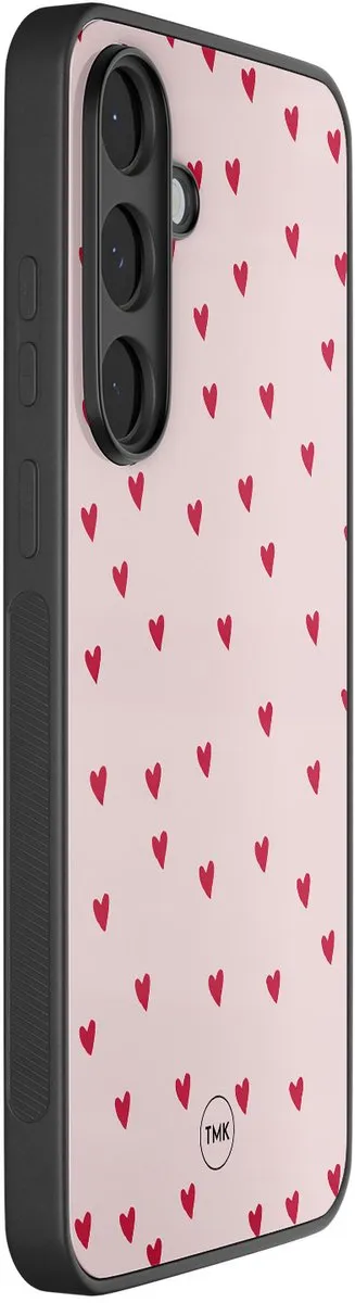 Casevibes Samsung Galaxy S25 FE TPU Hoesje - Roze Cute Hearts