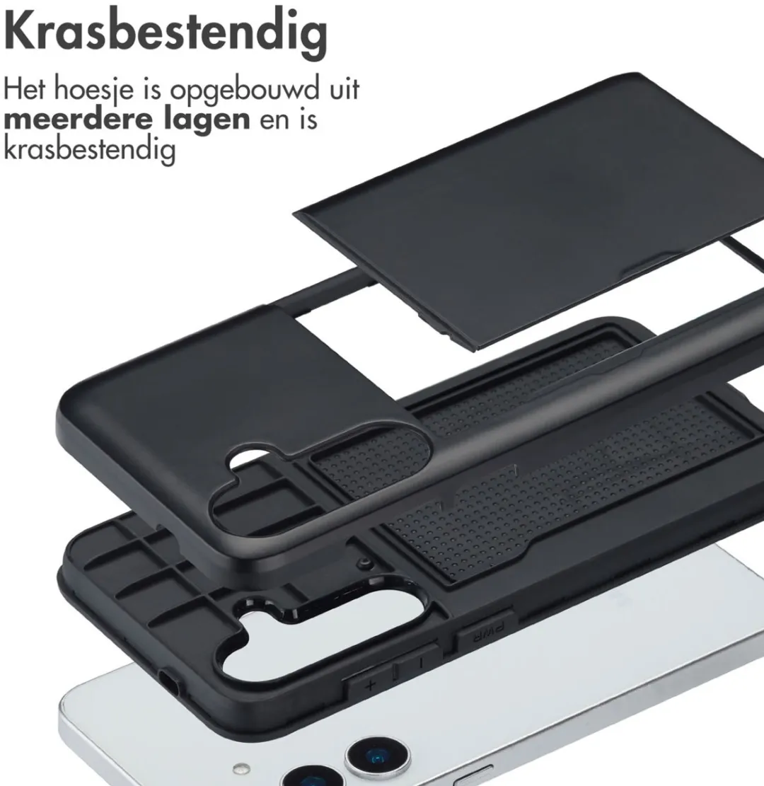 Imoshion Hoesje met Pasjeshouder Samsung Galaxy S25 Plus - Zwart