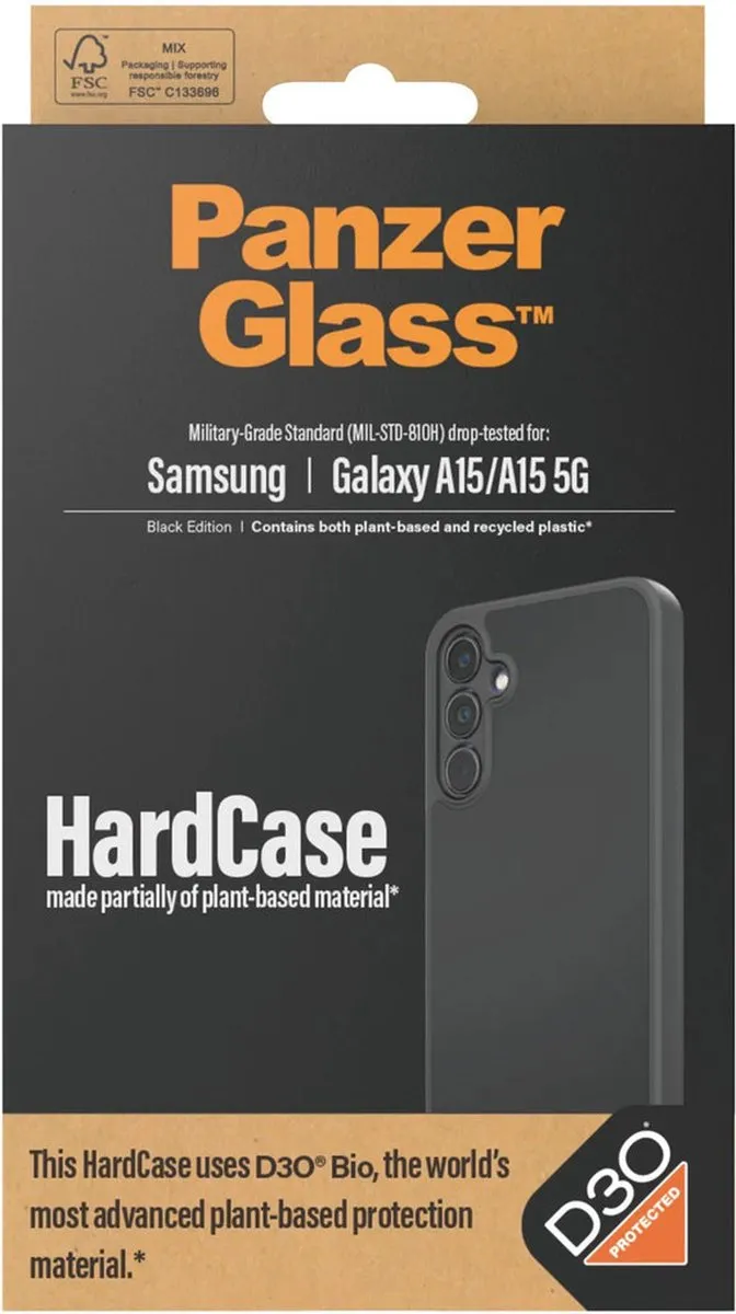 PanzerGlass Samsung Galaxy A15 HardCase D30 - Zwart