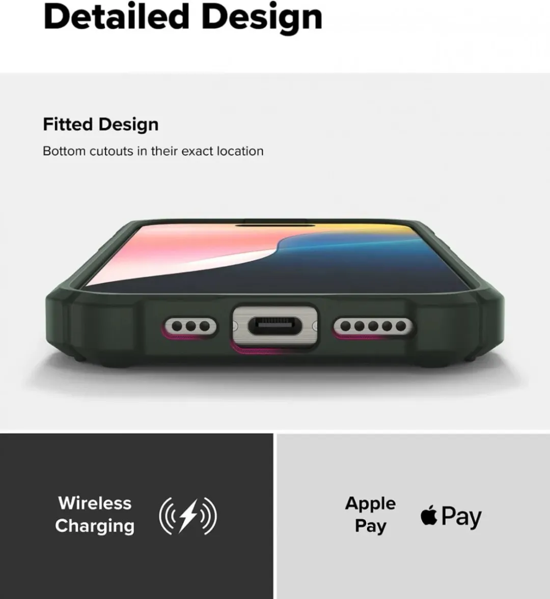 Ringke Rugged Gear Magnetic Hoesje iPhone 16 Pro Max - Groen
