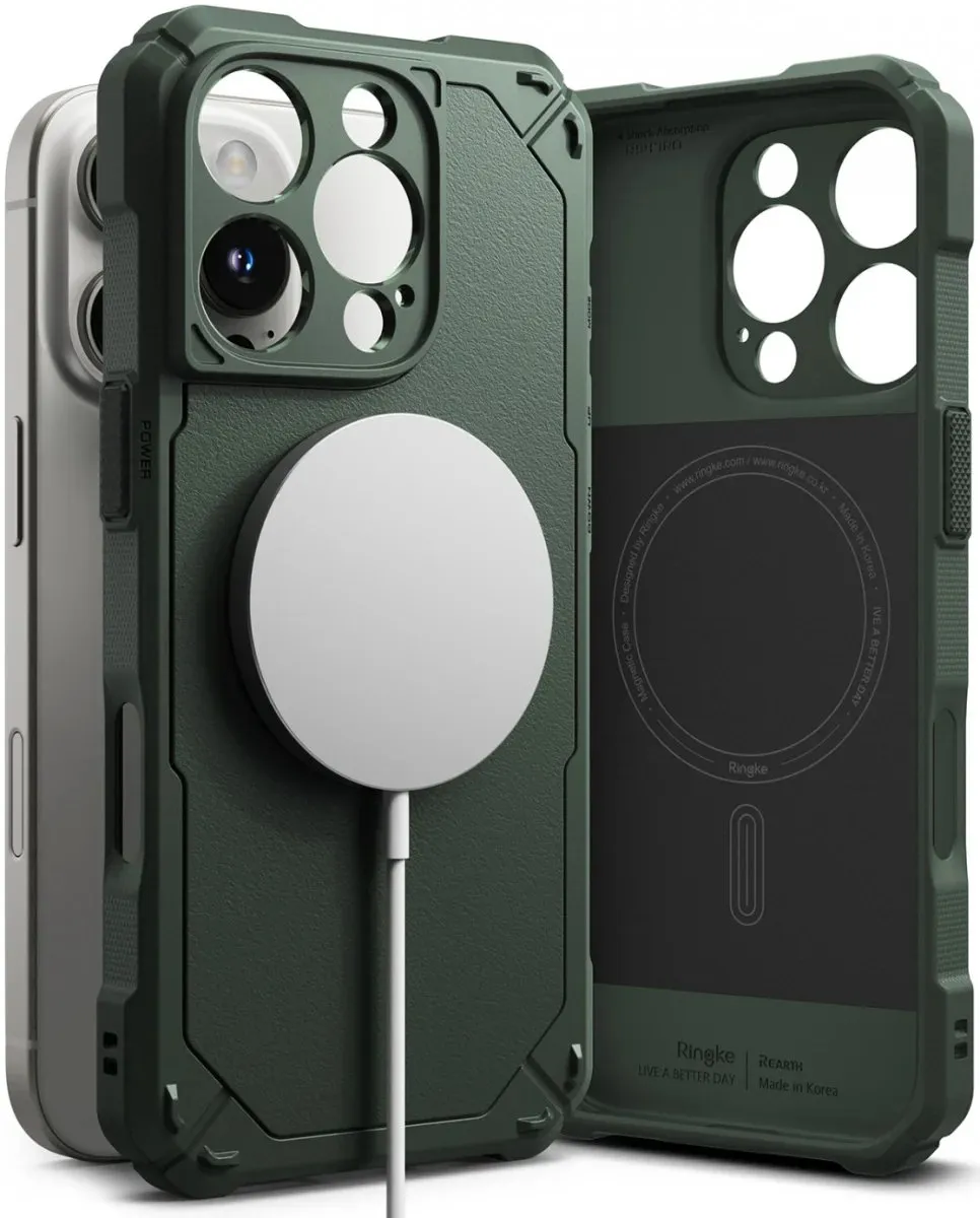 Ringke Rugged Gear Magnetic Hoesje iPhone 16 Pro Max - Groen