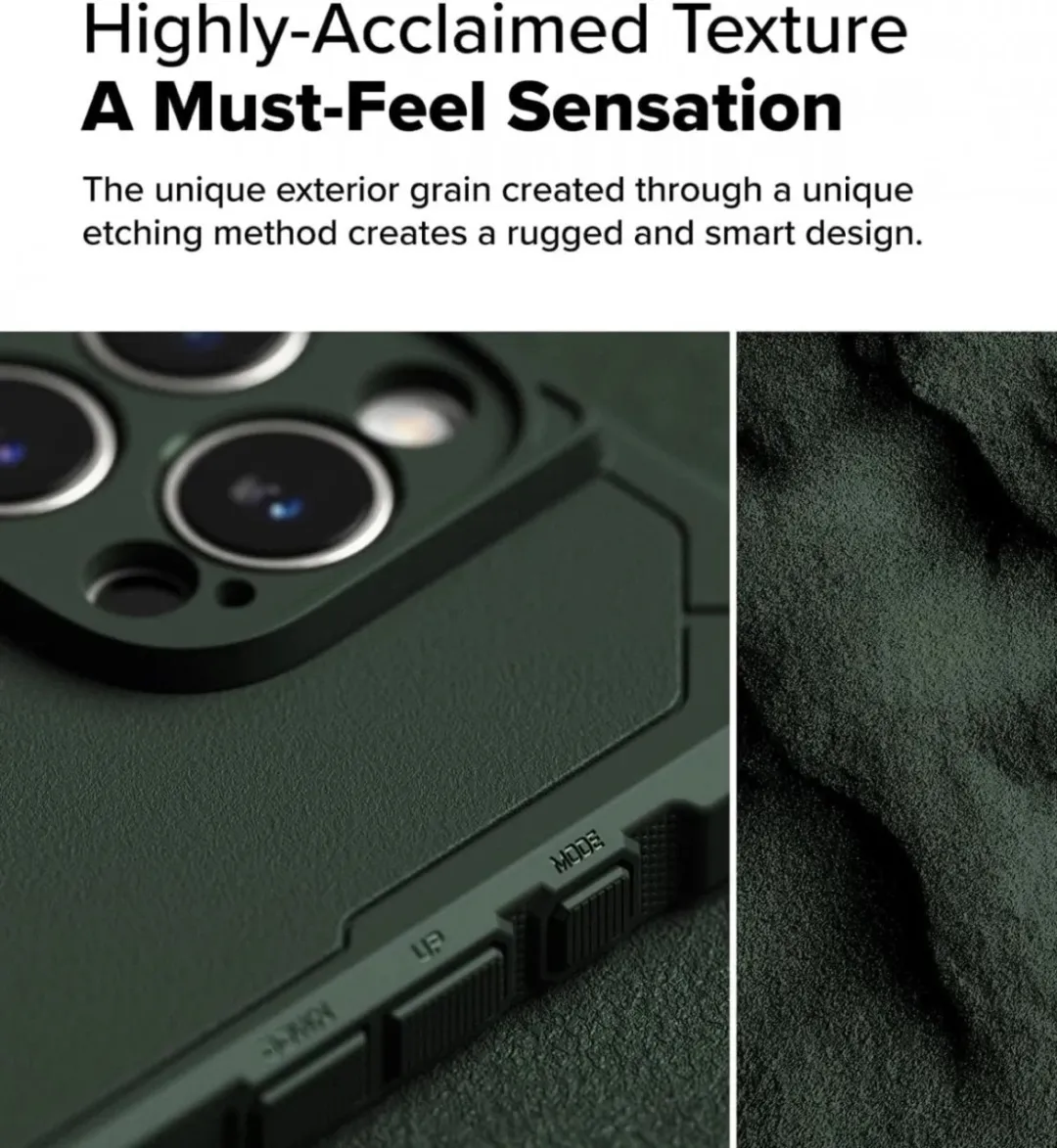 Ringke Rugged Gear Magnetic Hoesje iPhone 16 Pro Max - Groen - afbeelding 6 van 6