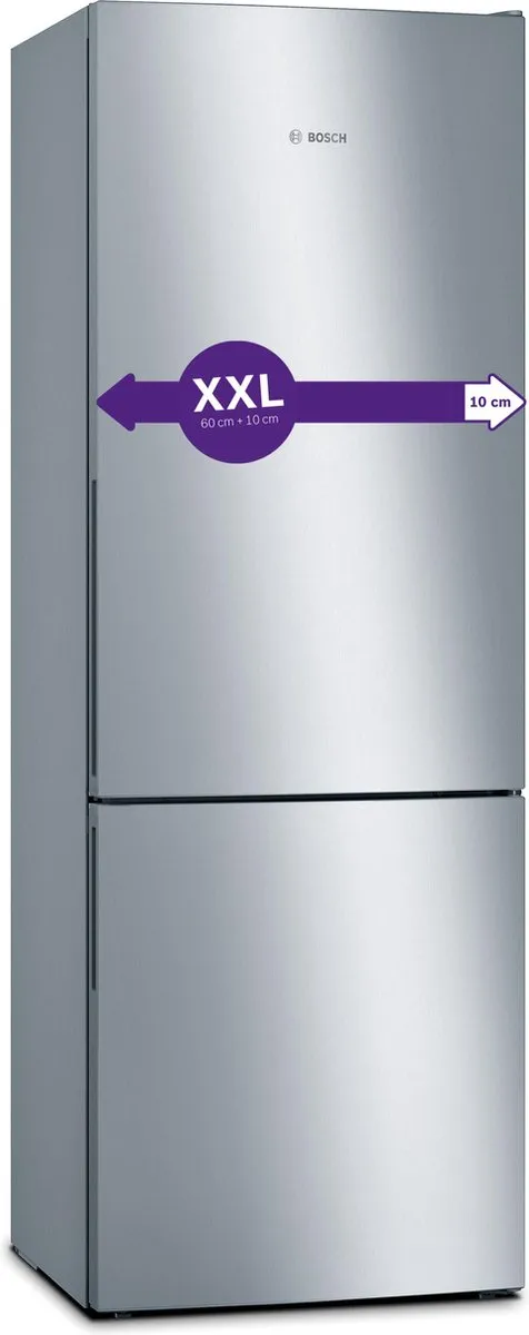 Bosch Serie 6 KGE49AICA Koel-vriescombinatie 419L - RVS
