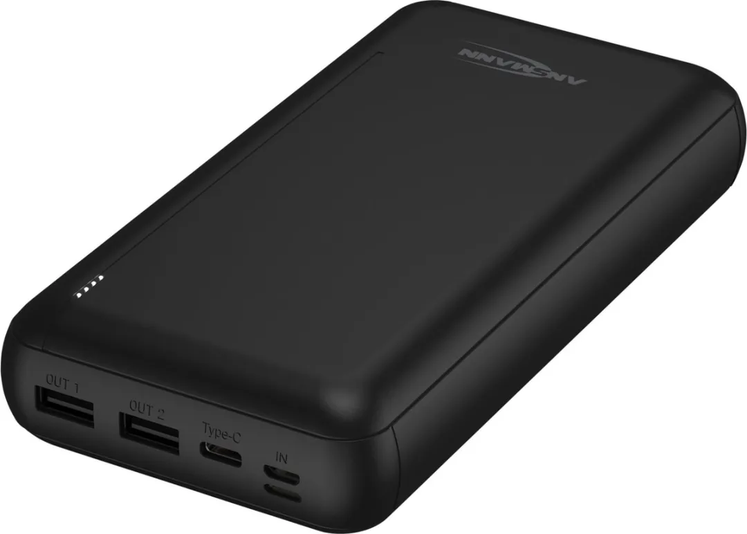 Ansmann Powerbank PB212 30.000mAh - 2x USB - Zwart