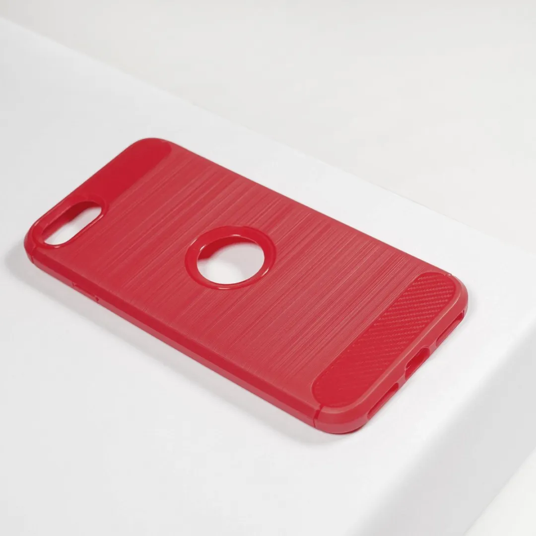 BMAX Carbon Soft Case iPhone SE 2020 - Rood