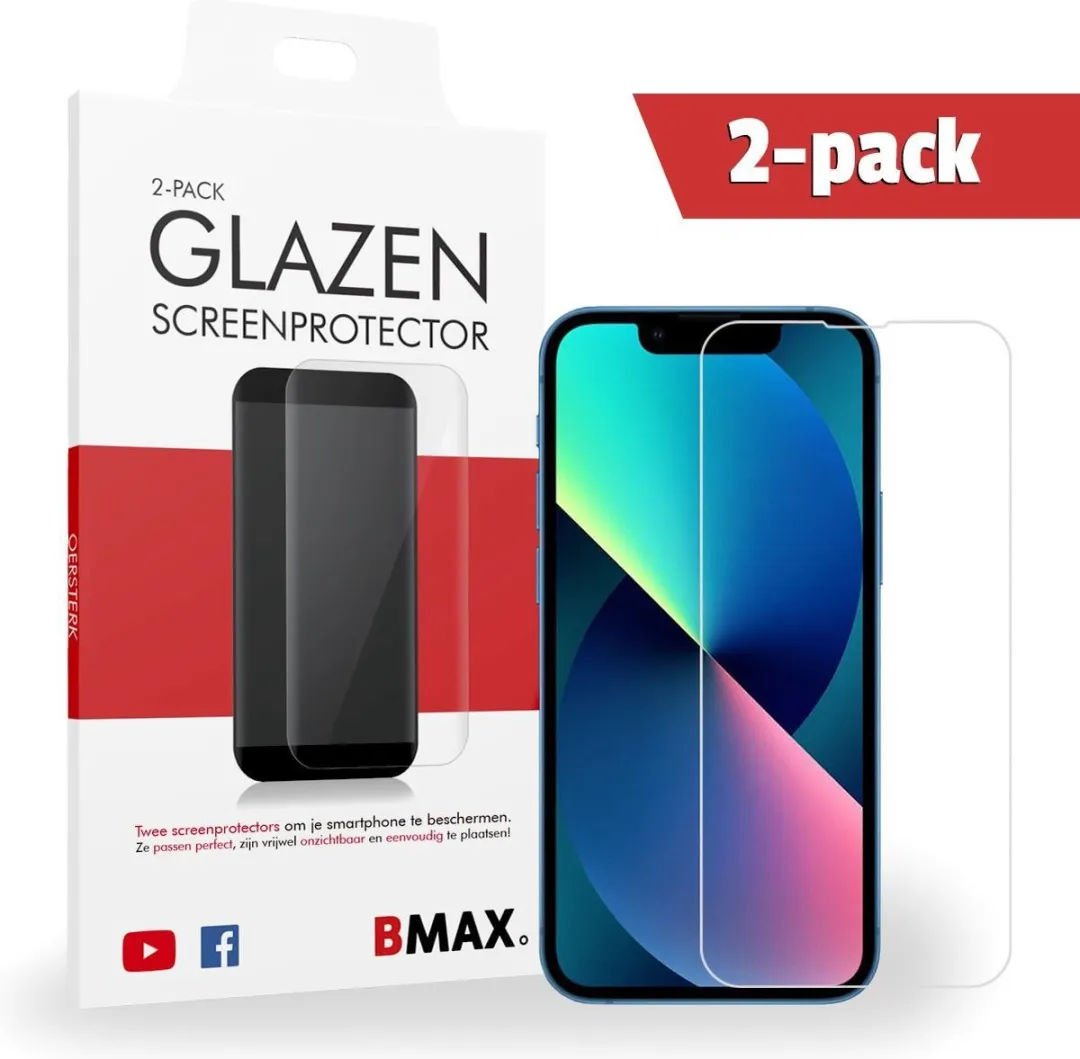 BMAX iPhone 13 Mini Screenprotector 2 Stuks