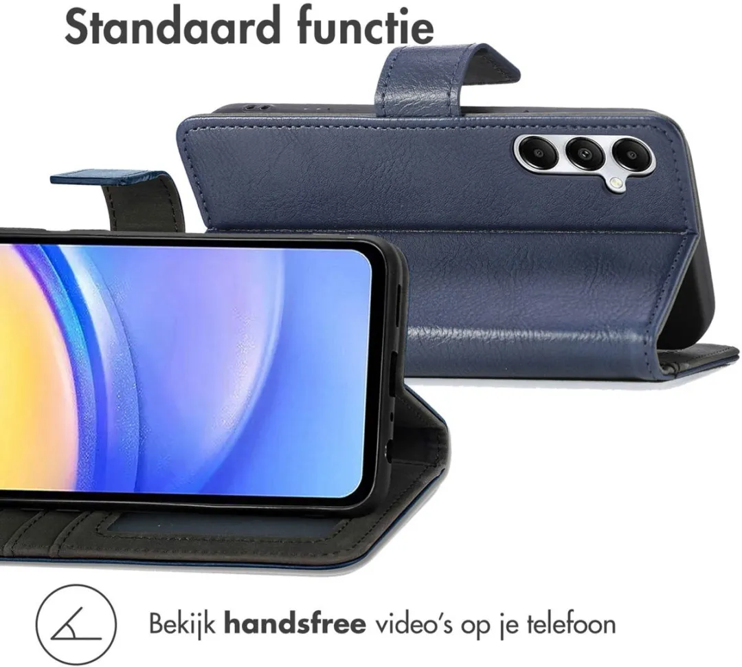 Imoshion Hoesje Samsung Galaxy A15 Donkerblauw - 3 Pasjes