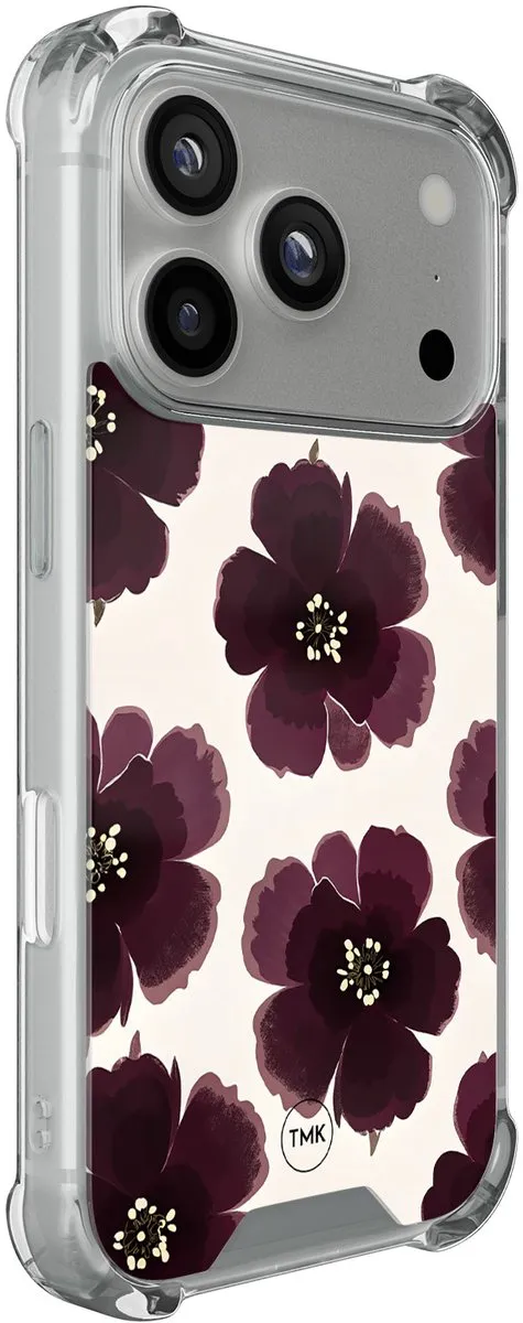 Casevibes iPhone 17 Pro Hoesje A/i17P/S/025 - Rood Bloemen