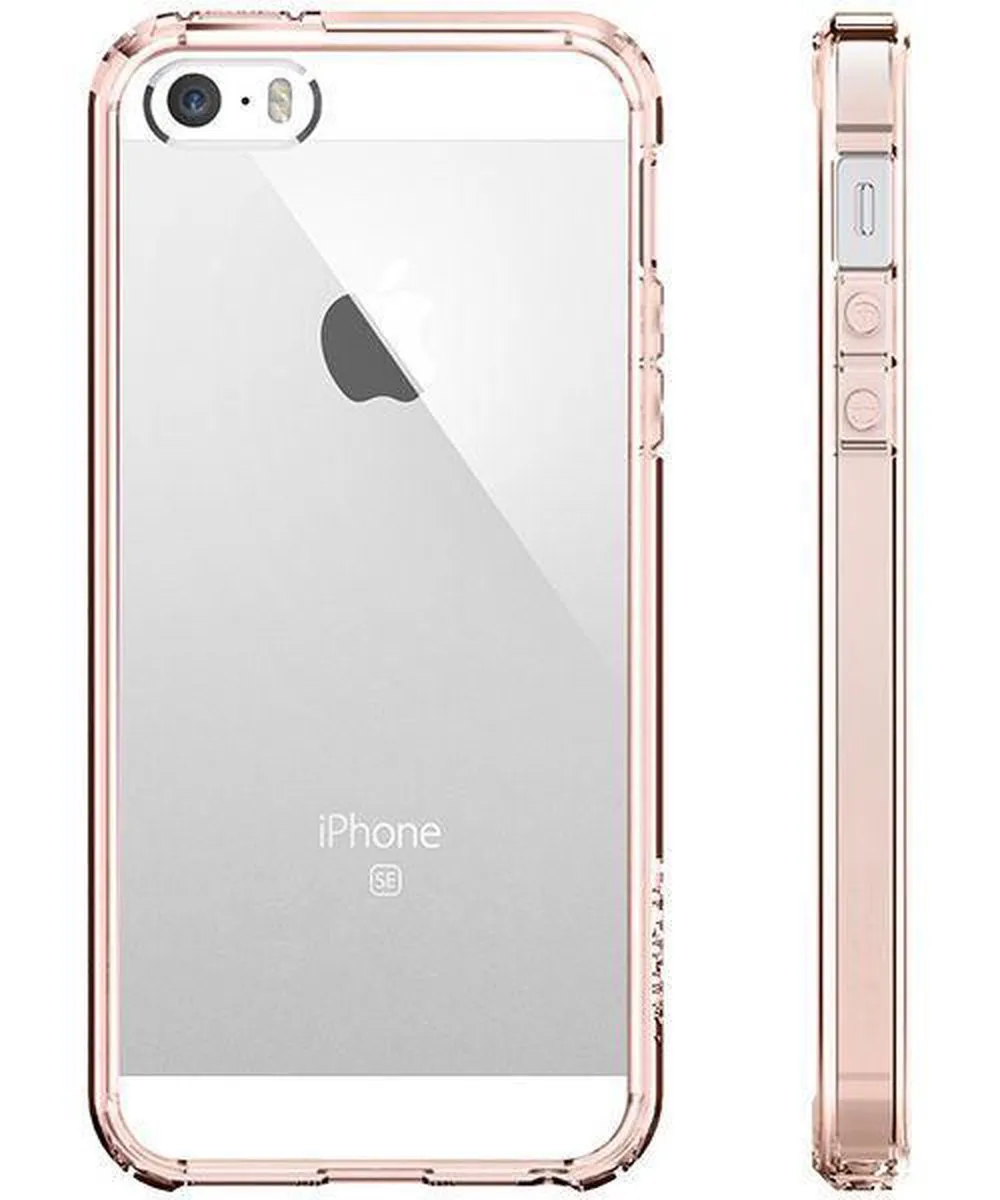 Spigen Ultra Hybrid iPhone 5/5s/SE 2016 Roze Hoesje - 041CS20172