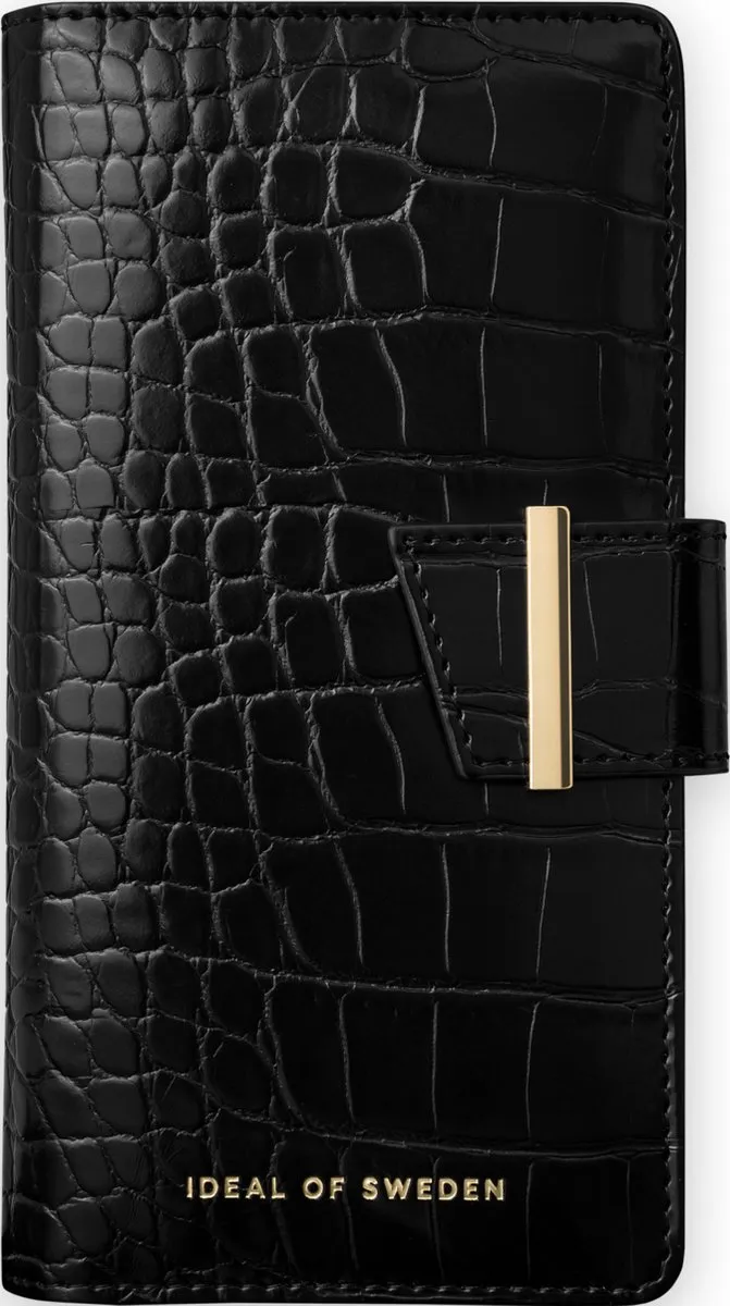 iDeal of Sweden iPhone 13 Mini Wallet Jet Black Croco