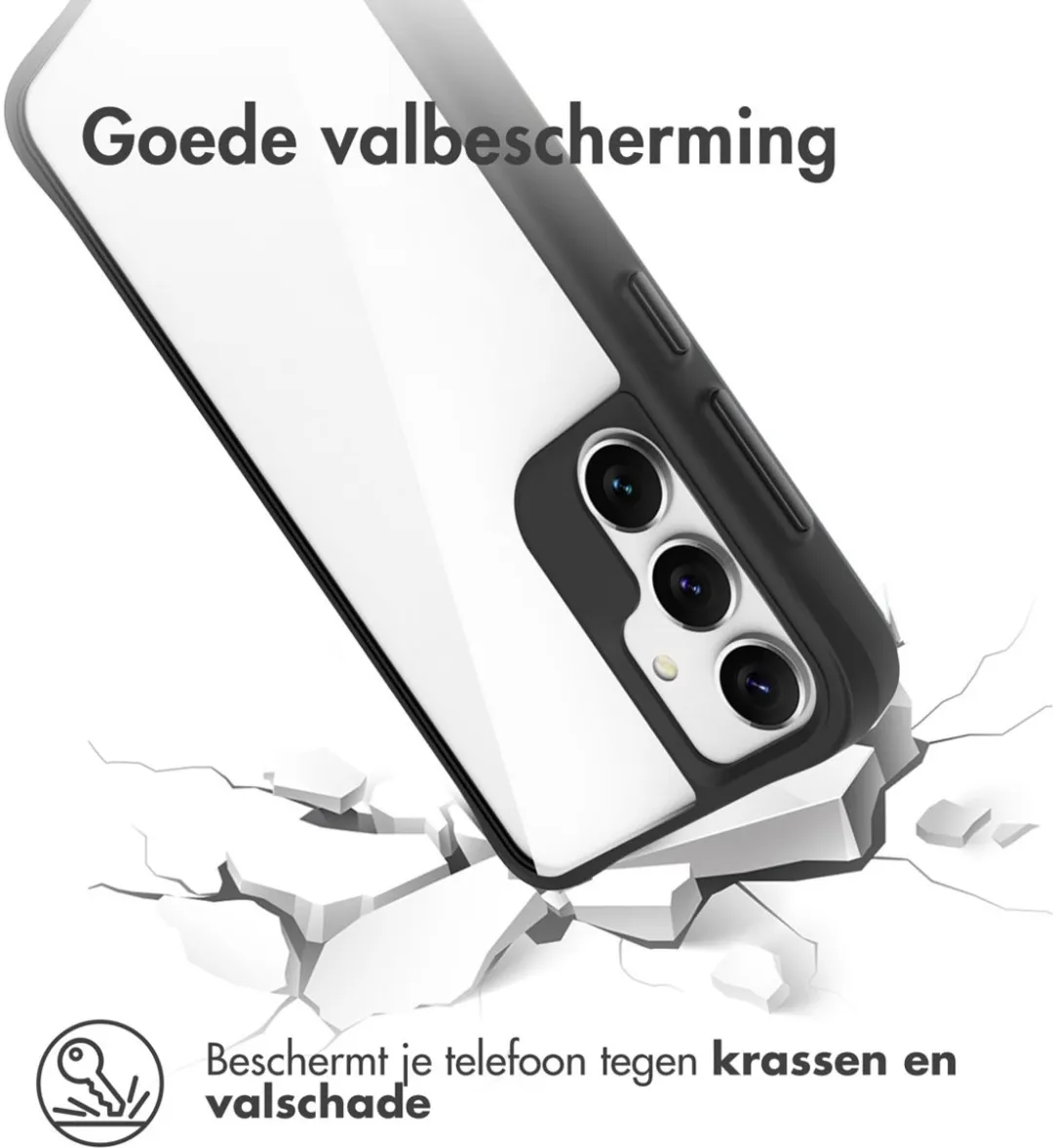 Imoshion Hybrid Carbon Hoesje Samsung Galaxy S25 - Zwart
