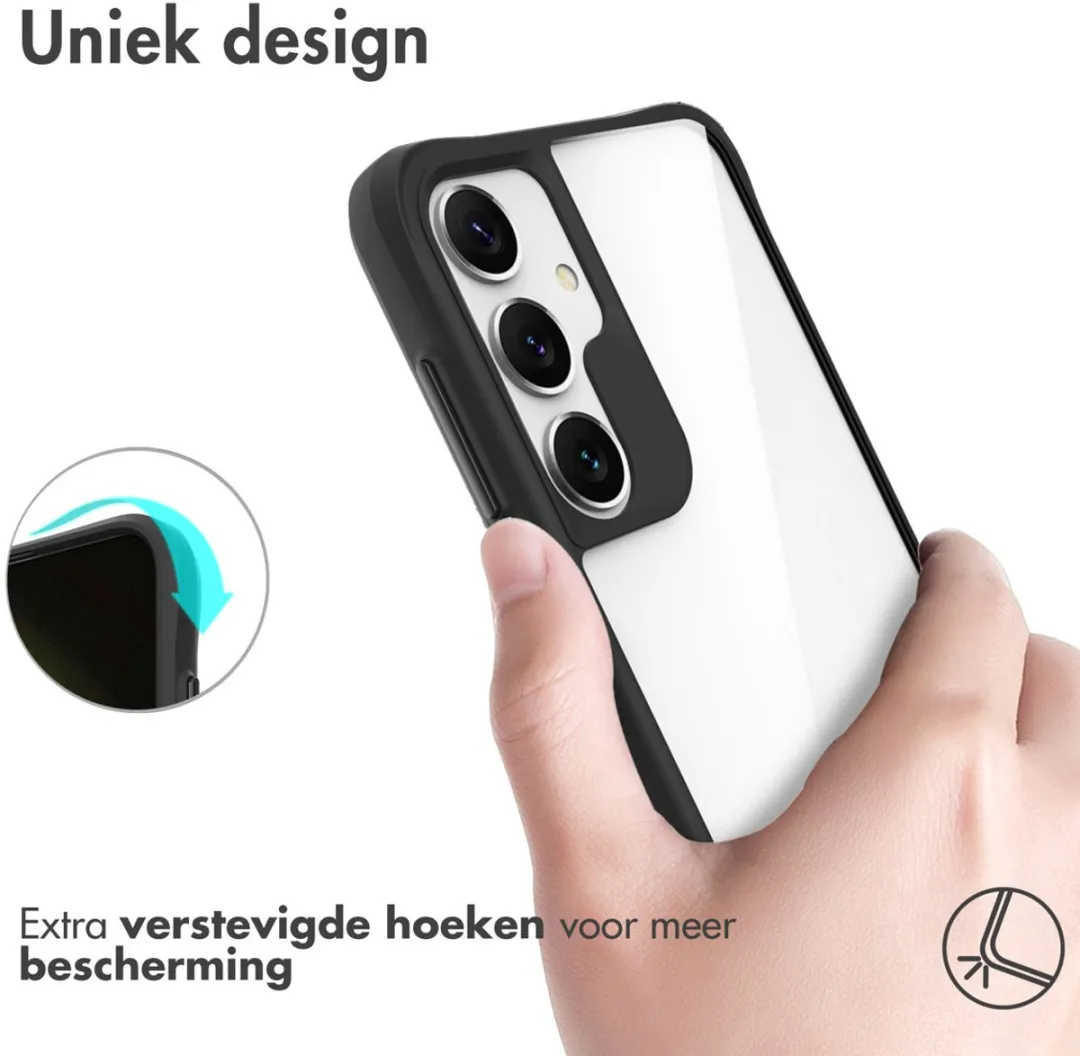 Imoshion Hybrid Carbon Hoesje Samsung Galaxy S25 - Zwart