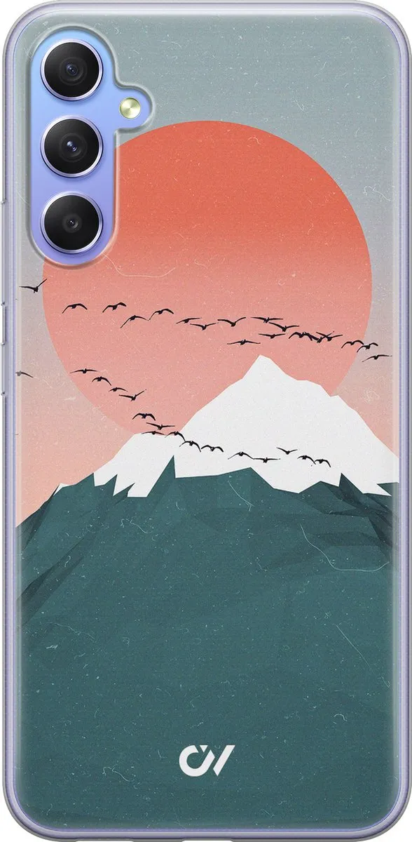 Casevibes Hoesje Samsung Galaxy A34 Mountain Birds