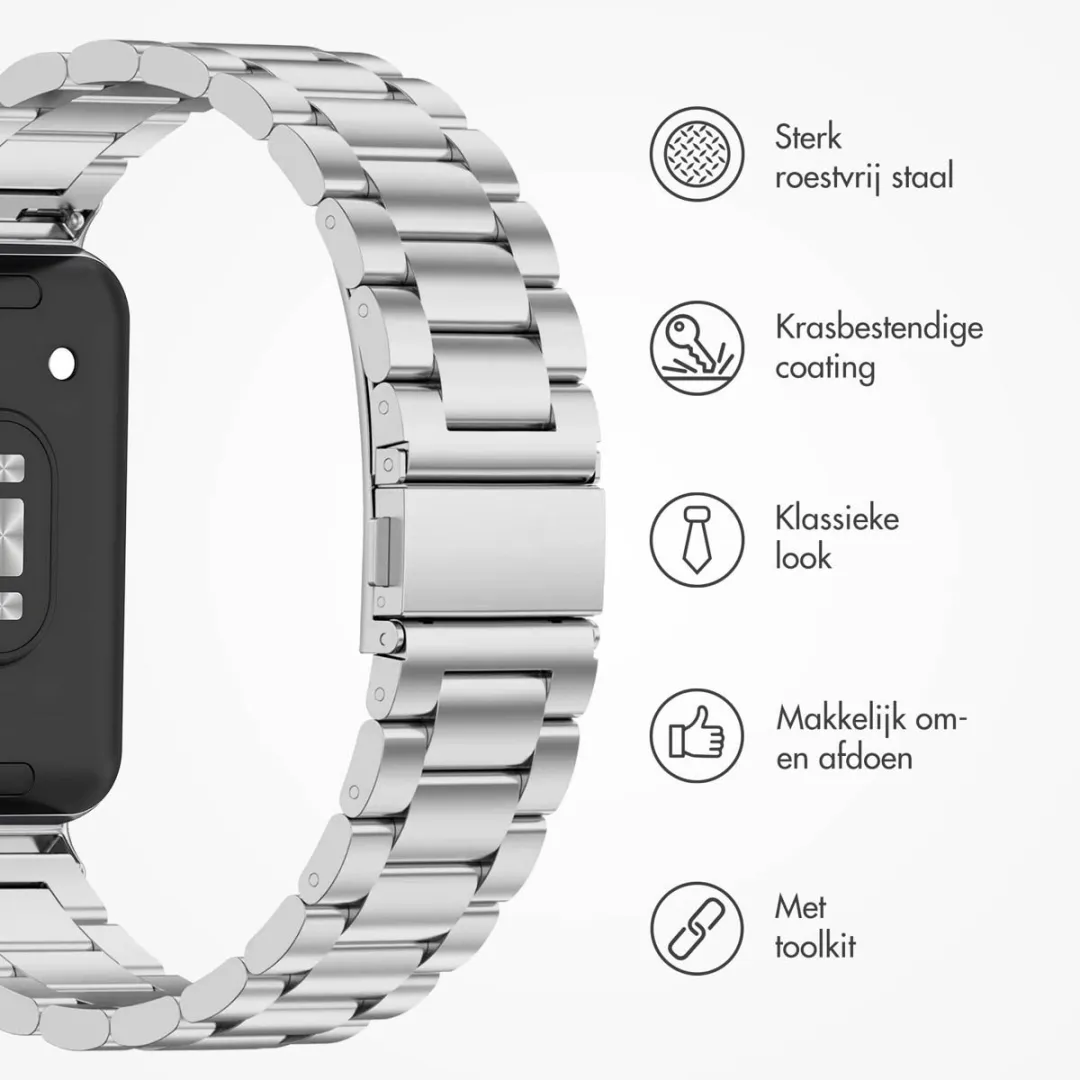 Imoshion Stalen Bandje Samsung Galaxy Fit 3 - Zilver
