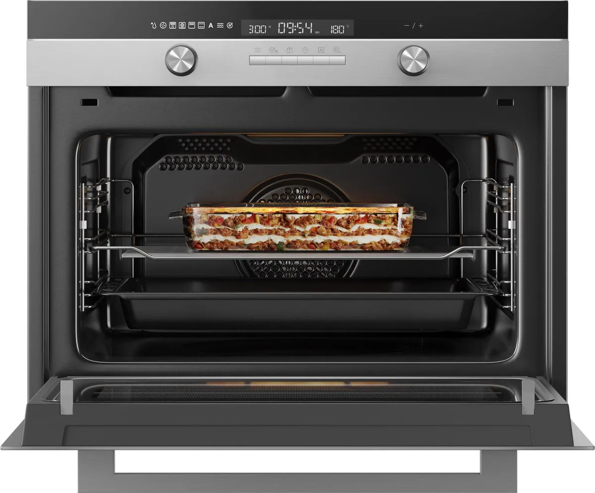 Inventum IMC6150RK Inbouw Combi-oven 50L - 900W Magnetron - Zwart/RVS