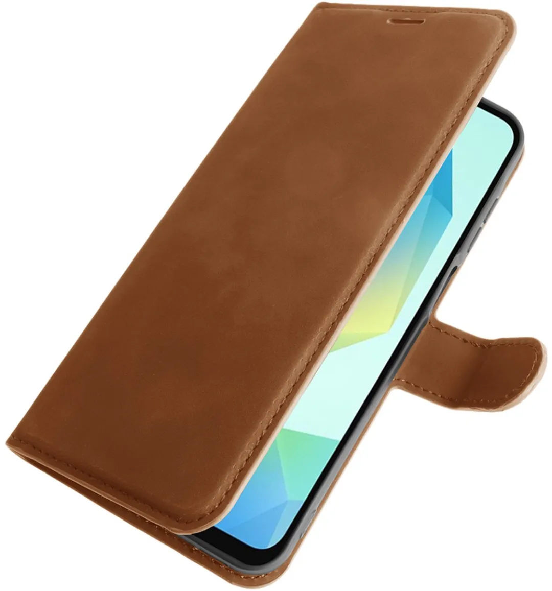 Just in Case Cazy Hoesje Samsung Galaxy A16 - 4 Pasjes - Bruin
