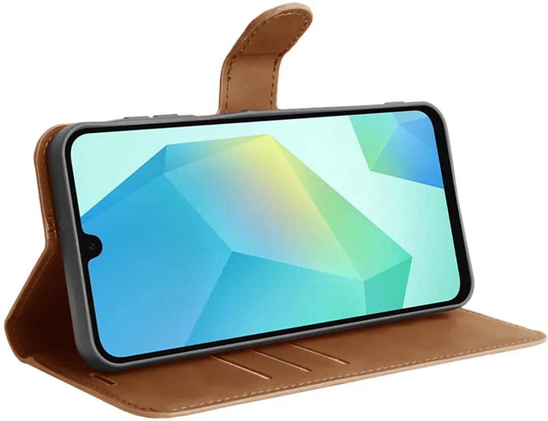 Just in Case Cazy Hoesje Samsung Galaxy A16 - 4 Pasjes - Bruin - afbeelding 6 van 6