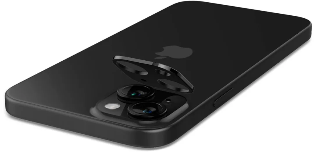 Spigen Optik iPhone 15/15 Plus Camera Lens Protector - 2 Stuks - Zwart