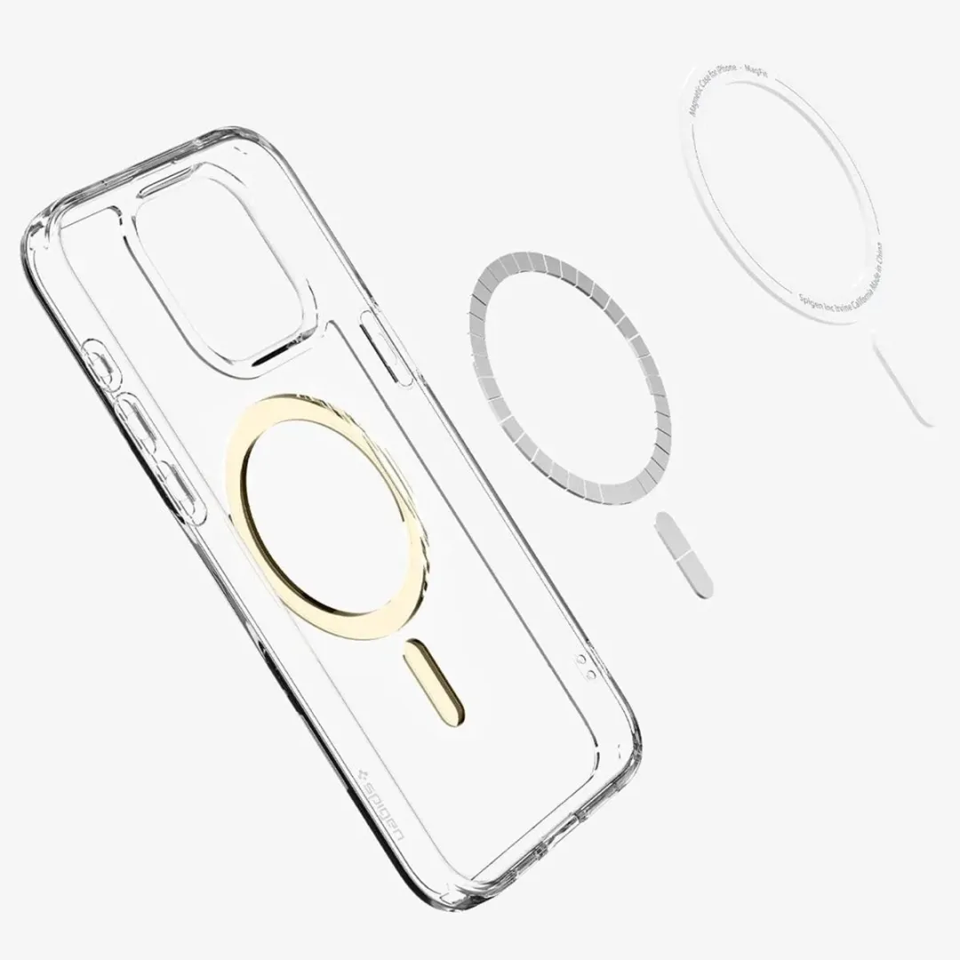 Spigen Ultra Hybrid MagFit ACS06579 iPhone 15 Pro Max Hoesje - Goud