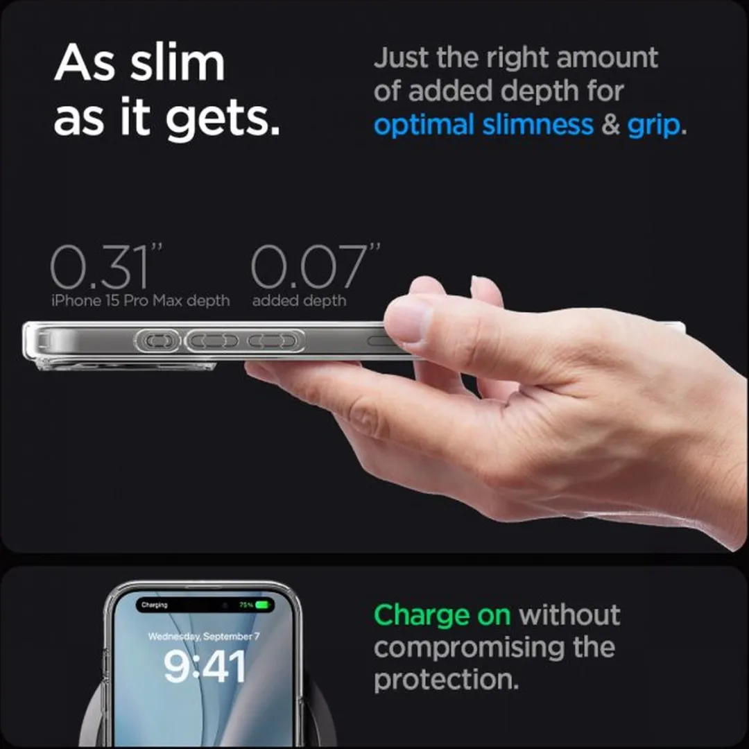 Spigen Ultra Hybrid MagFit ACS06579 iPhone 15 Pro Max Hoesje - Goud