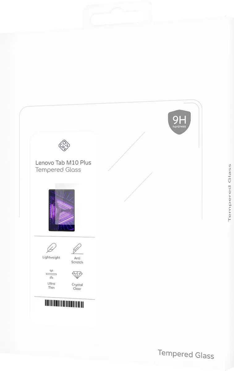 Just in Case Cazy Screenprotector Lenovo Tab M10 Plus - 8061249 - Transparant - afbeelding 3 van 6