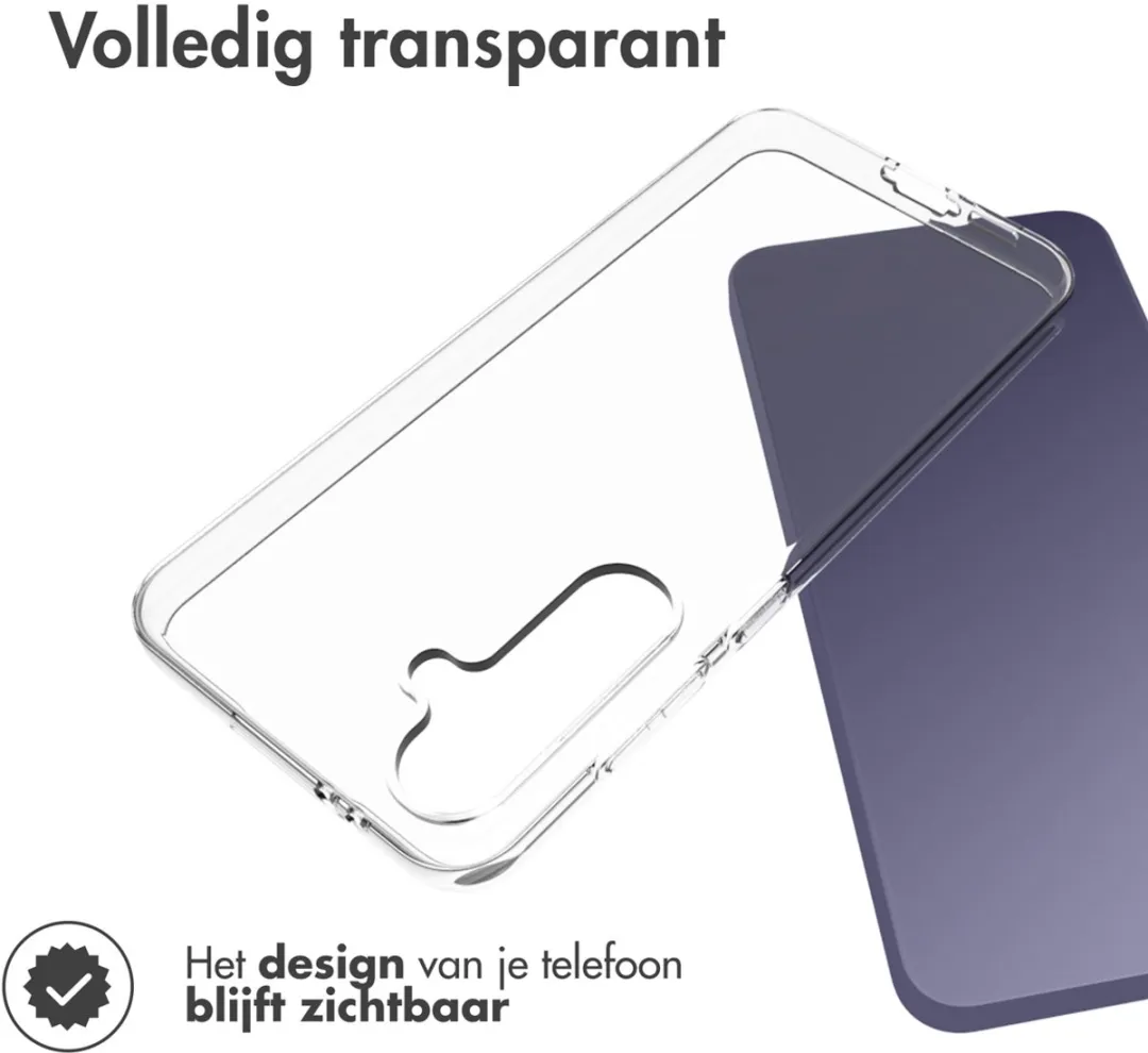 Accezz Hoesje Samsung Galaxy S24 FE - Transparant