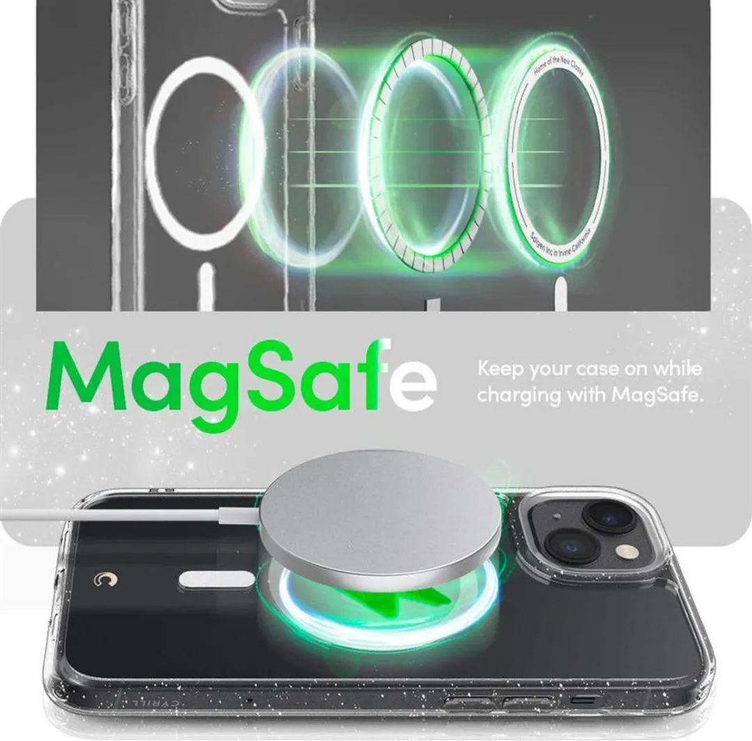 Spigen Cyrill Shine MagSafe Hoesje - iPhone 14 Plus - Transparant - afbeelding 6 van 6