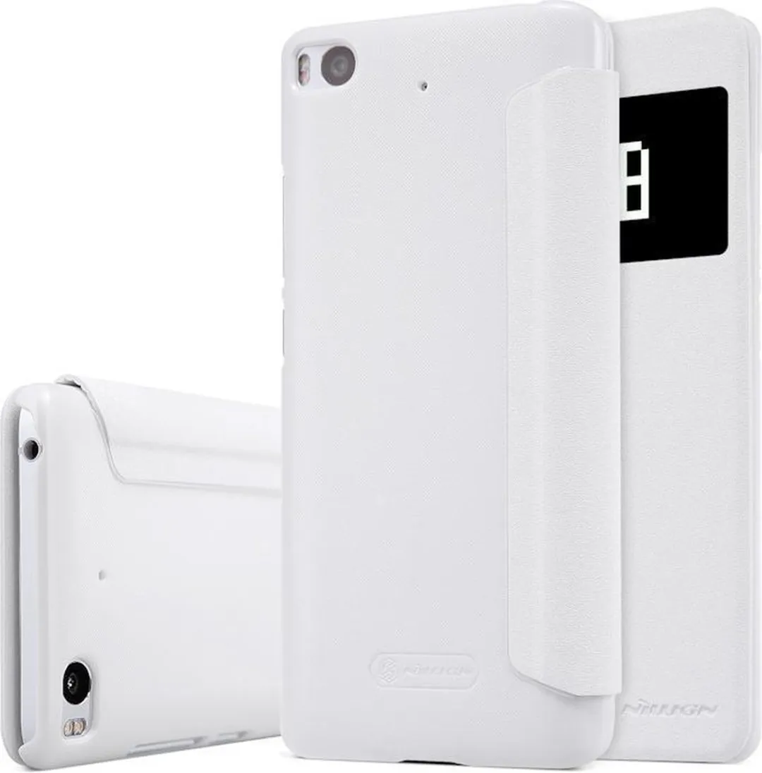 Nillkin New Sparkle S-View Book Case Xiaomi Mi 5s - Wit - afbeelding 6 van 6