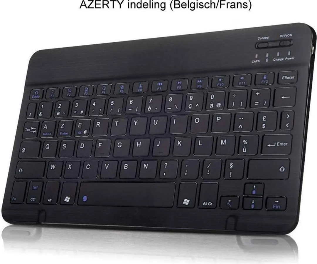 Just in Case Cazy Tablet Hoes met Toetsenbord 10.2" - AZERTY - Zwart