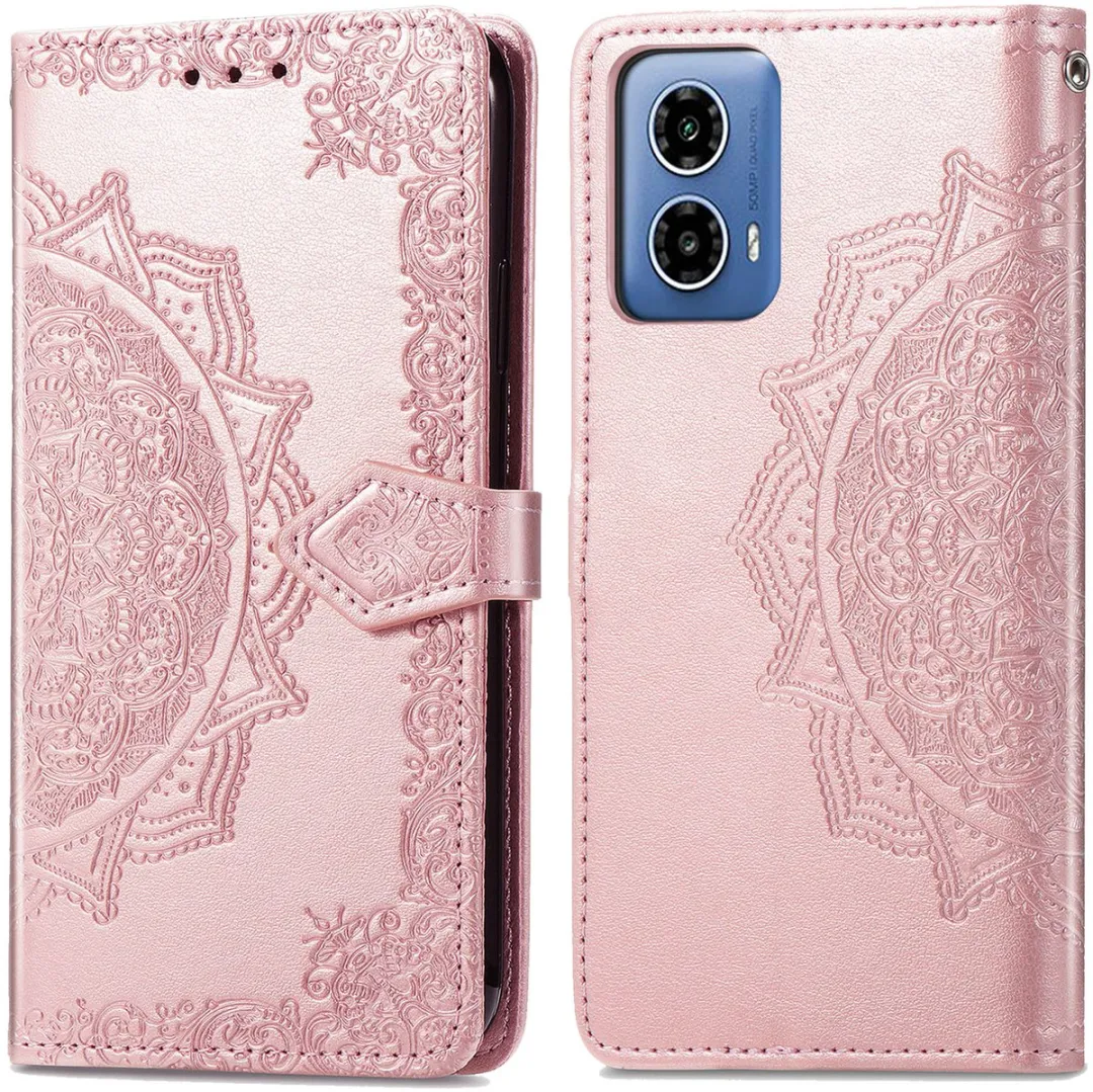Imoshion Hoesje Motorola Moto G34 - Roségoud - 3 Pasjes