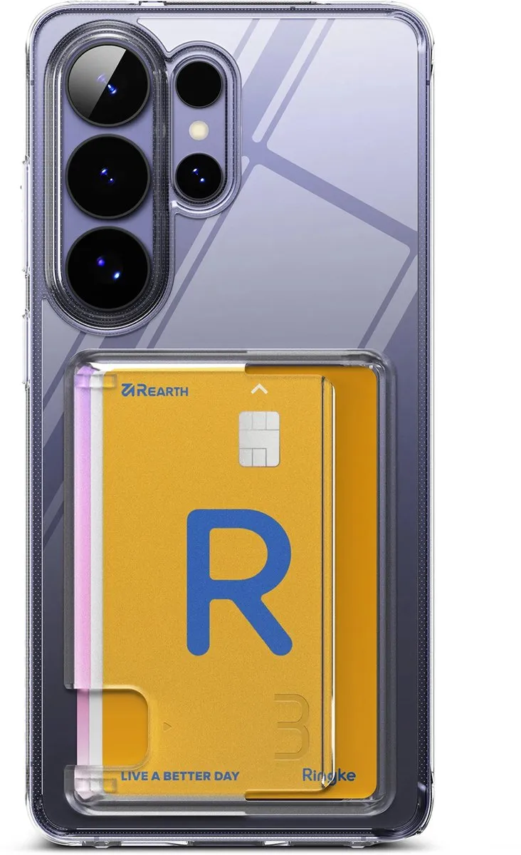 Ringke Fusion Card Hoesje Samsung Galaxy S26 Ultra - 3 Pasjes - Transparant