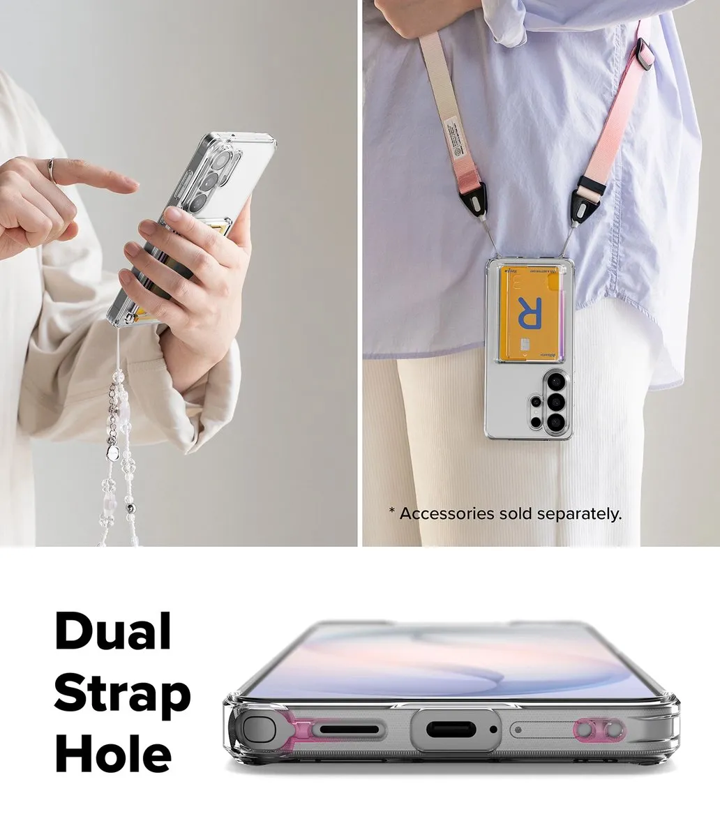 Ringke Fusion Card Hoesje Samsung Galaxy S26 Ultra - 3 Pasjes - Transparant