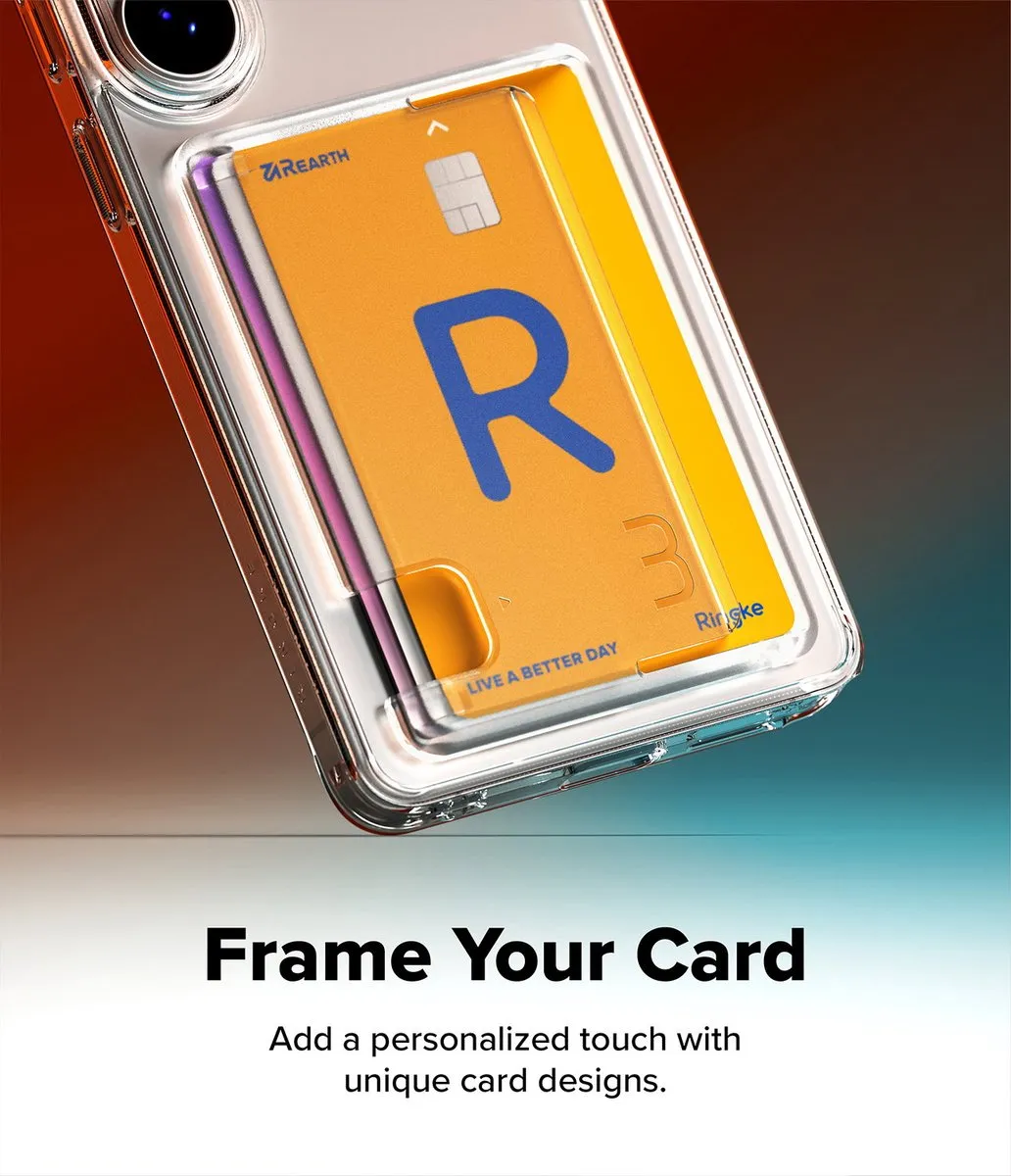 Ringke Fusion Card Hoesje Samsung Galaxy S26 Ultra - 3 Pasjes - Transparant - afbeelding 6 van 6
