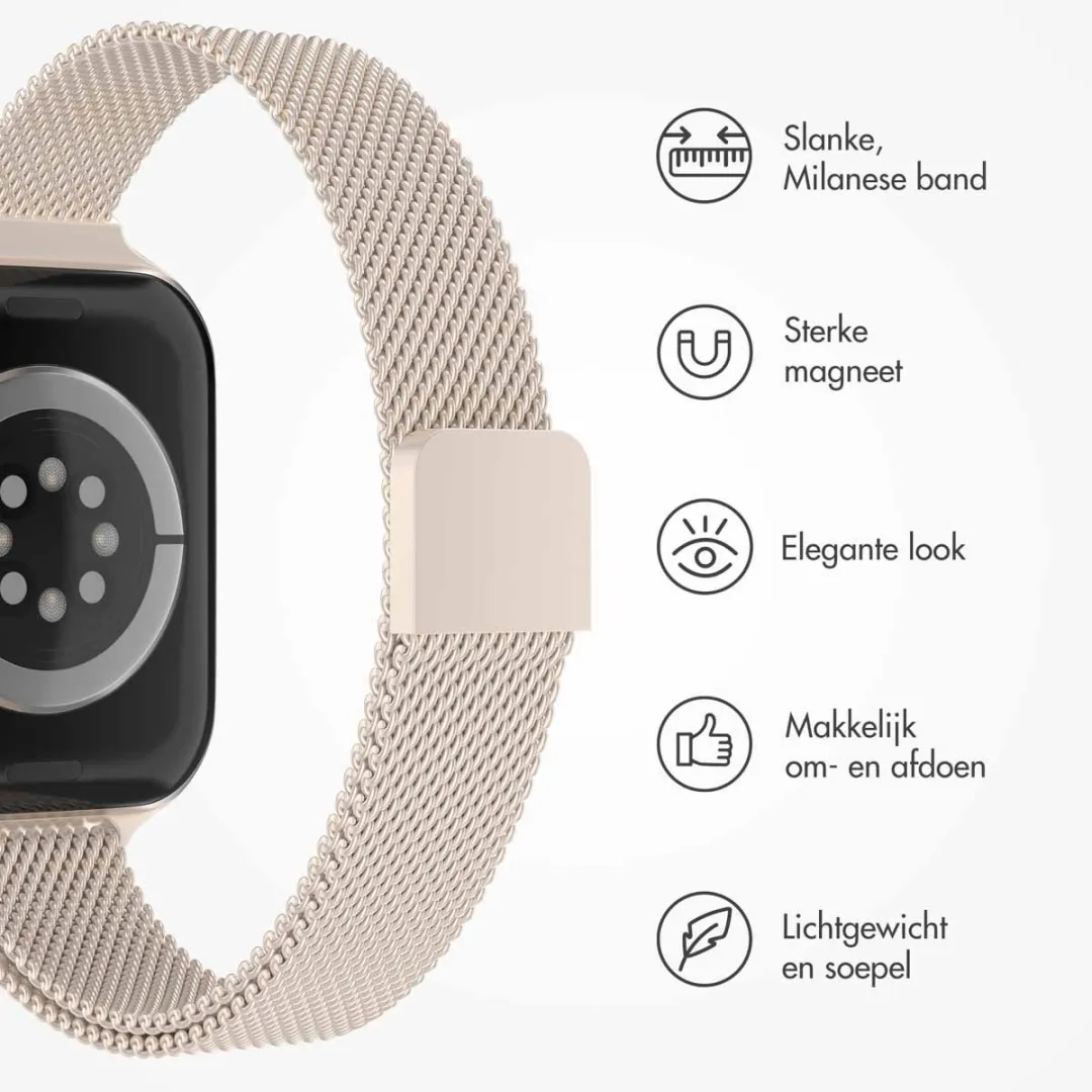 Imoshion Milanees Bandje Apple Watch 42mm - Sterrenlicht