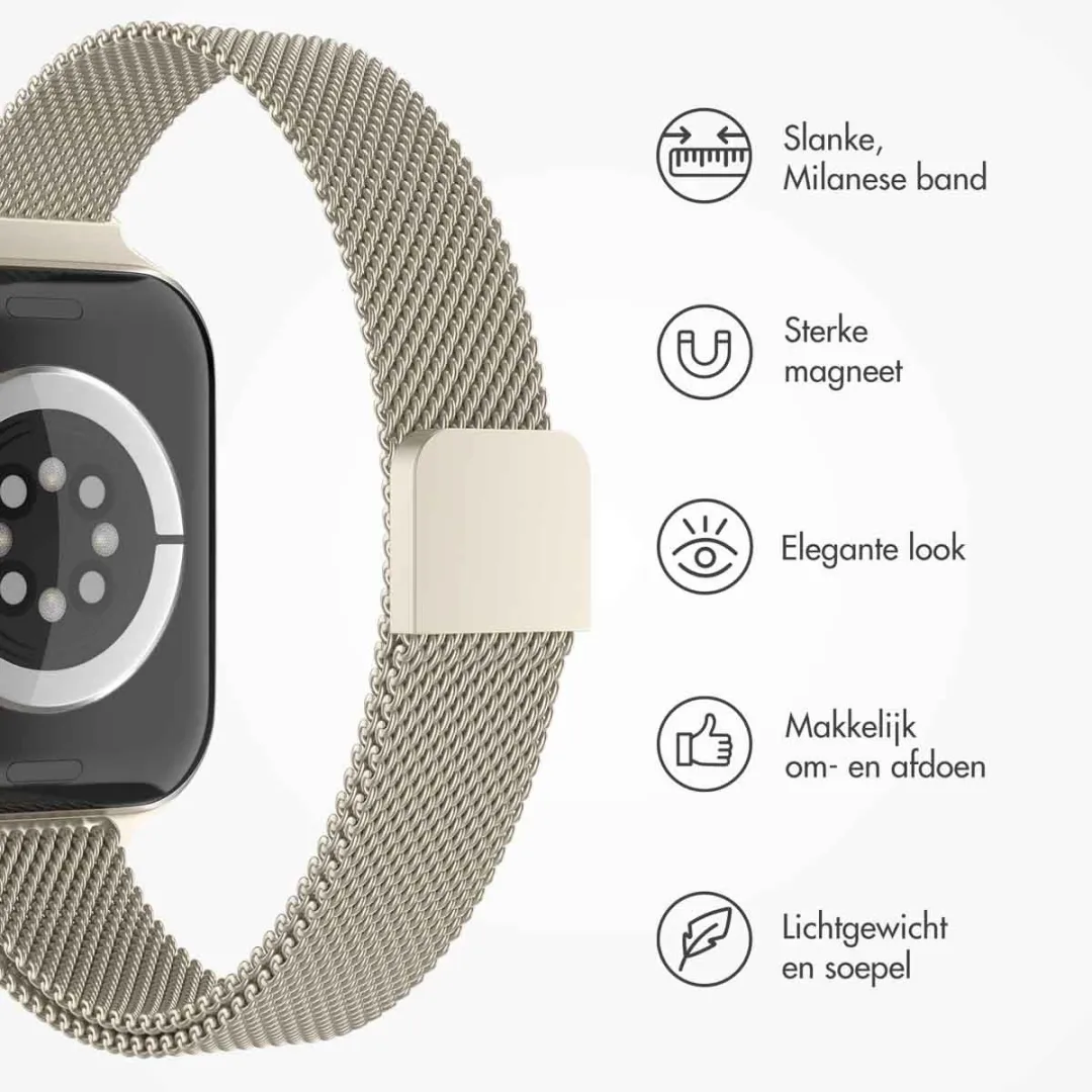 Imoshion Milanees Bandje Apple Watch 42mm - Sterrenlicht