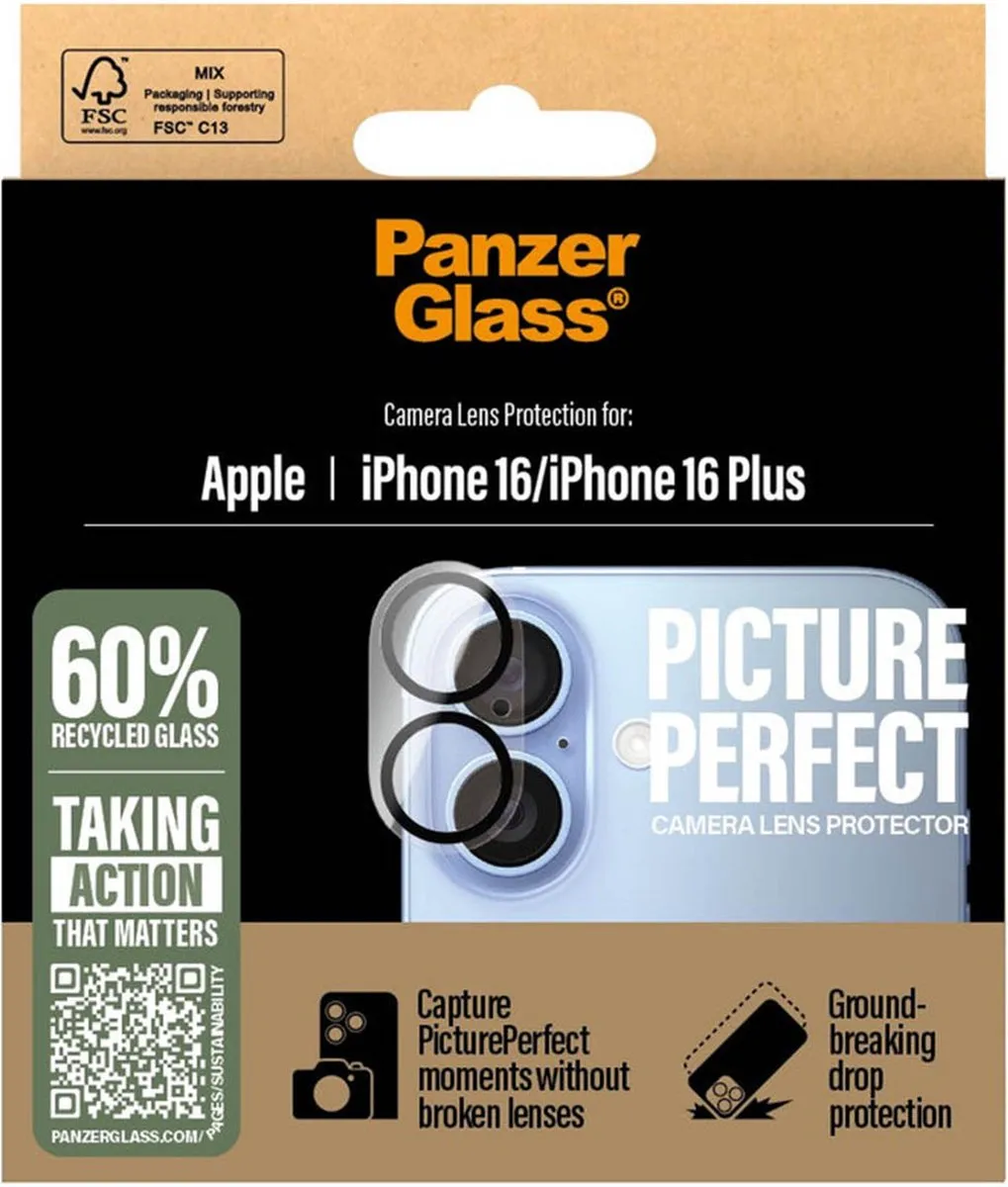 PanzerGlass PicturePerfect iPhone 16 Camera Protector - 1 Stuk