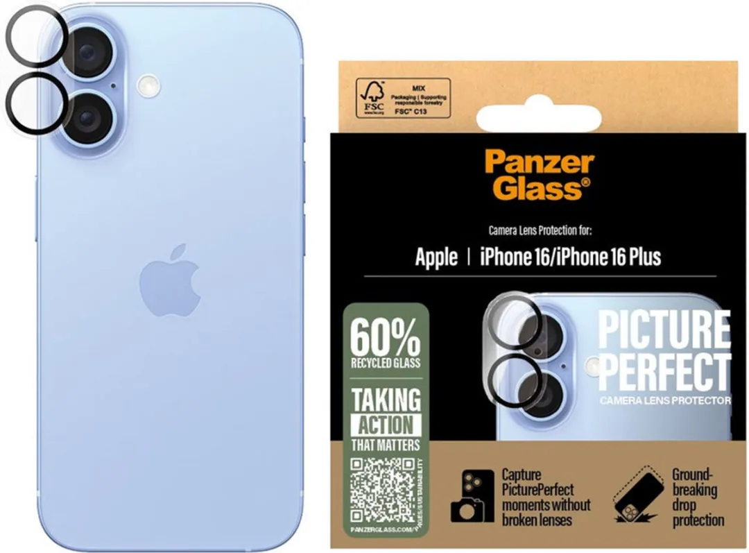 PanzerGlass PicturePerfect iPhone 16 Camera Protector - 1 Stuk