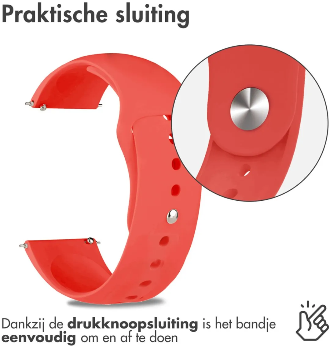 Imoshion Siliconen Sportband 20mm - Rood