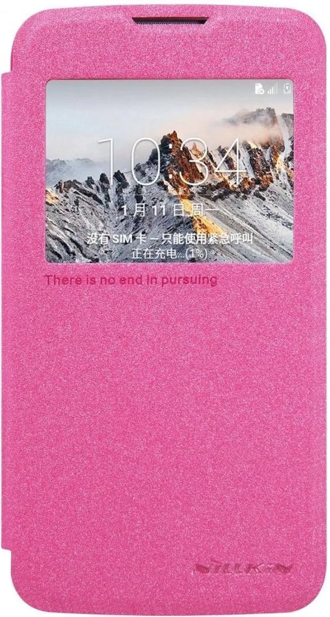Nillkin Sparkle Hoes LG K4 - Fuchsia - K13011790704 - afbeelding 2 van 4