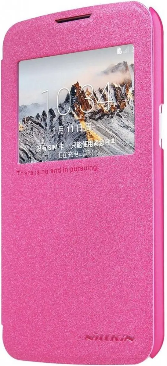 Nillkin Sparkle Hoes LG K4 - Fuchsia - K13011790704 - afbeelding 4 van 4