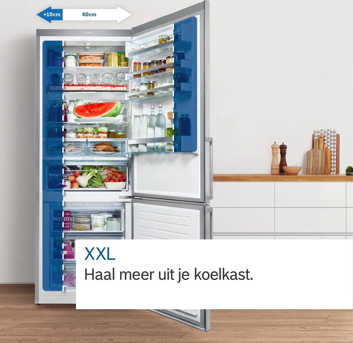 Bosch GSN54DWCV Vrijstaande Vriezer 328L - Wit