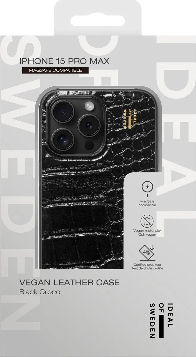 iDeal of Sweden iPhone 15 Pro Max Vegan Leather Hoesje