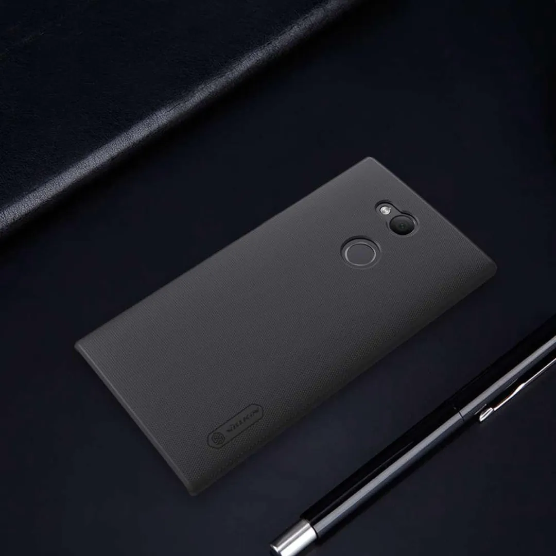 Nillkin Super Frosted Shield Backcover Sony Xperia L2 - Zwart - afbeelding 6 van 6