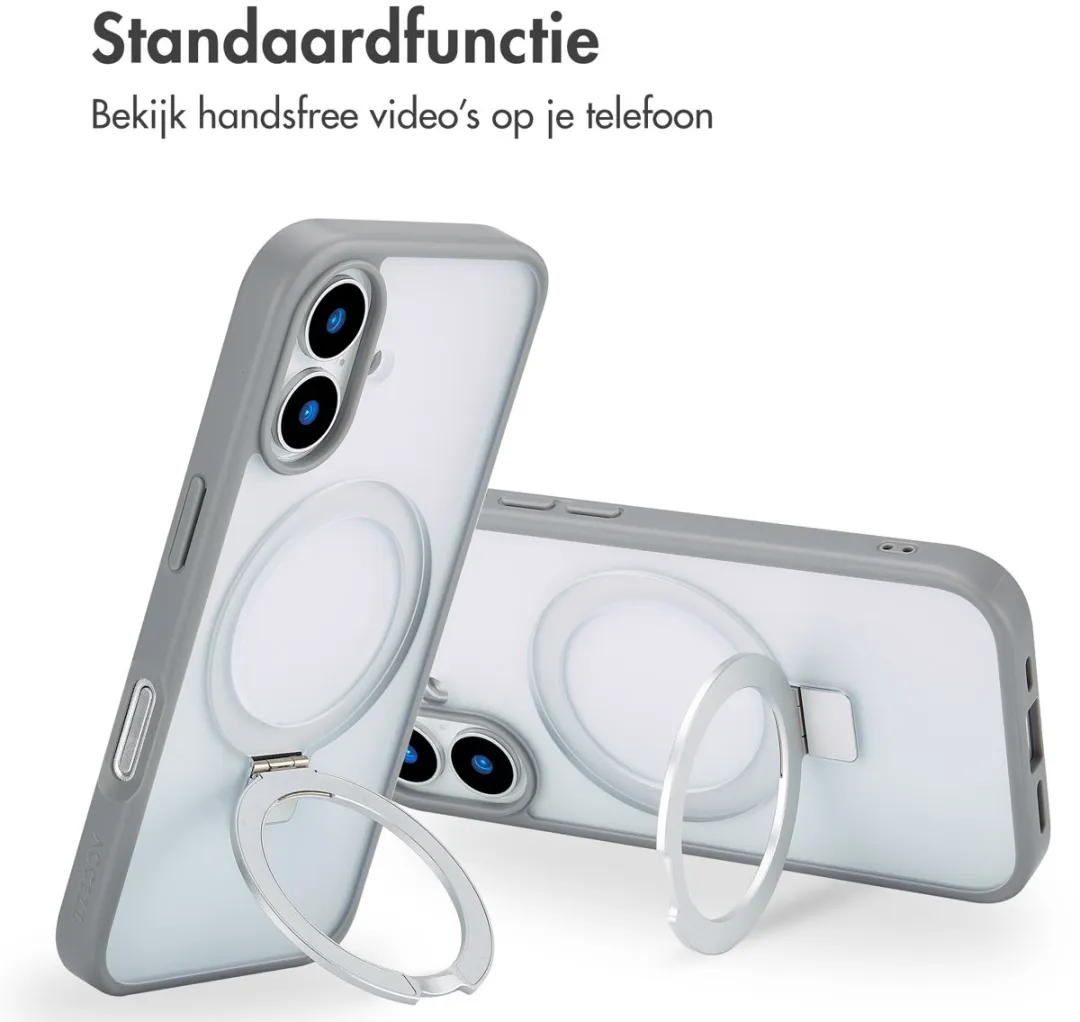 Accezz iPhone 16 Hoesje Grijs - MagSafe