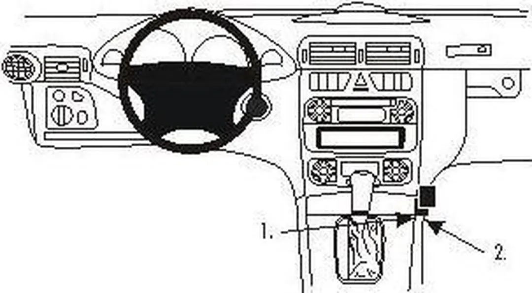 Brodit ProClip 853481 Mercedes C-Klasse/C-Klasse CLC-Klasse Houder - Zwart