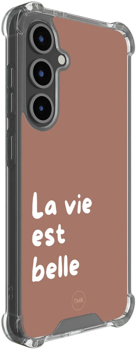 Casevibes S/S24FE/S/021 Shockproof Hoesje Samsung Galaxy S24 FE - Bruin