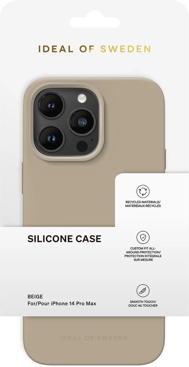 iDeal of Sweden iPhone 14 Pro Max Silicone Hoes - Beige - IDSICSI23-I2267P-128