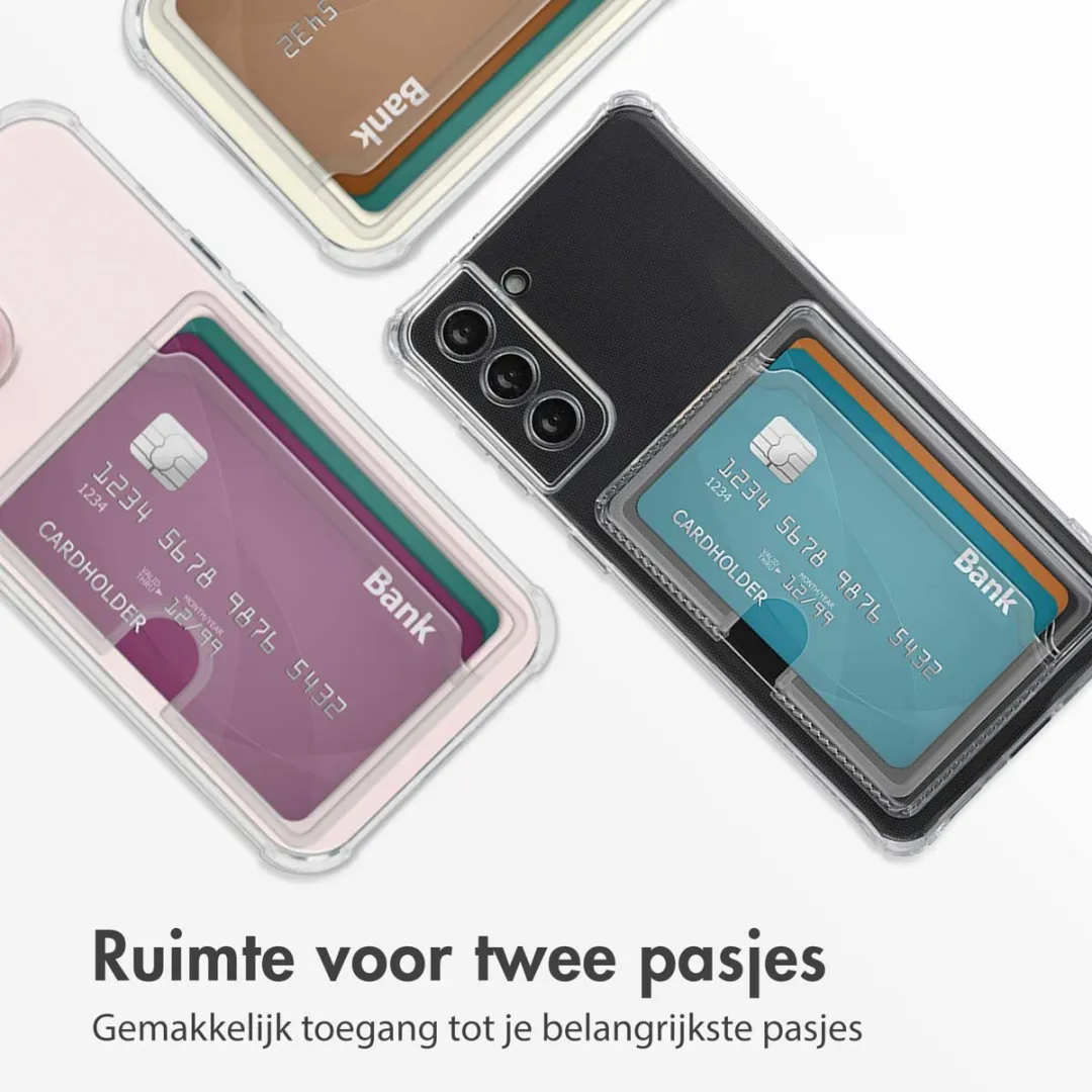 Imoshion Hoesje Samsung Galaxy S21 - 2 Pasjes - Transparant