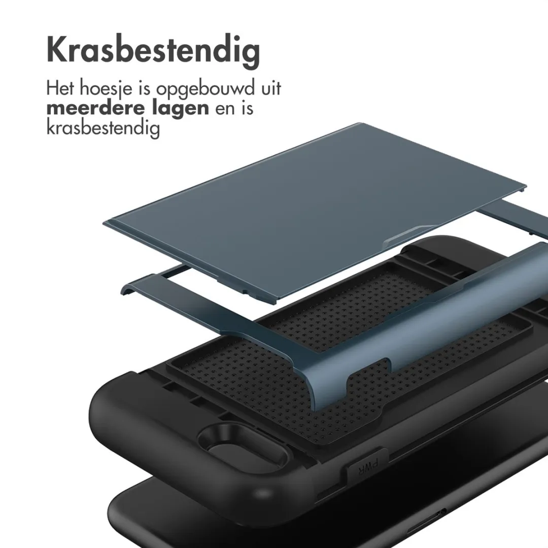 Imoshion Hoesje met Pasjeshouder Donkerblauw - iPhone SE/8/7
